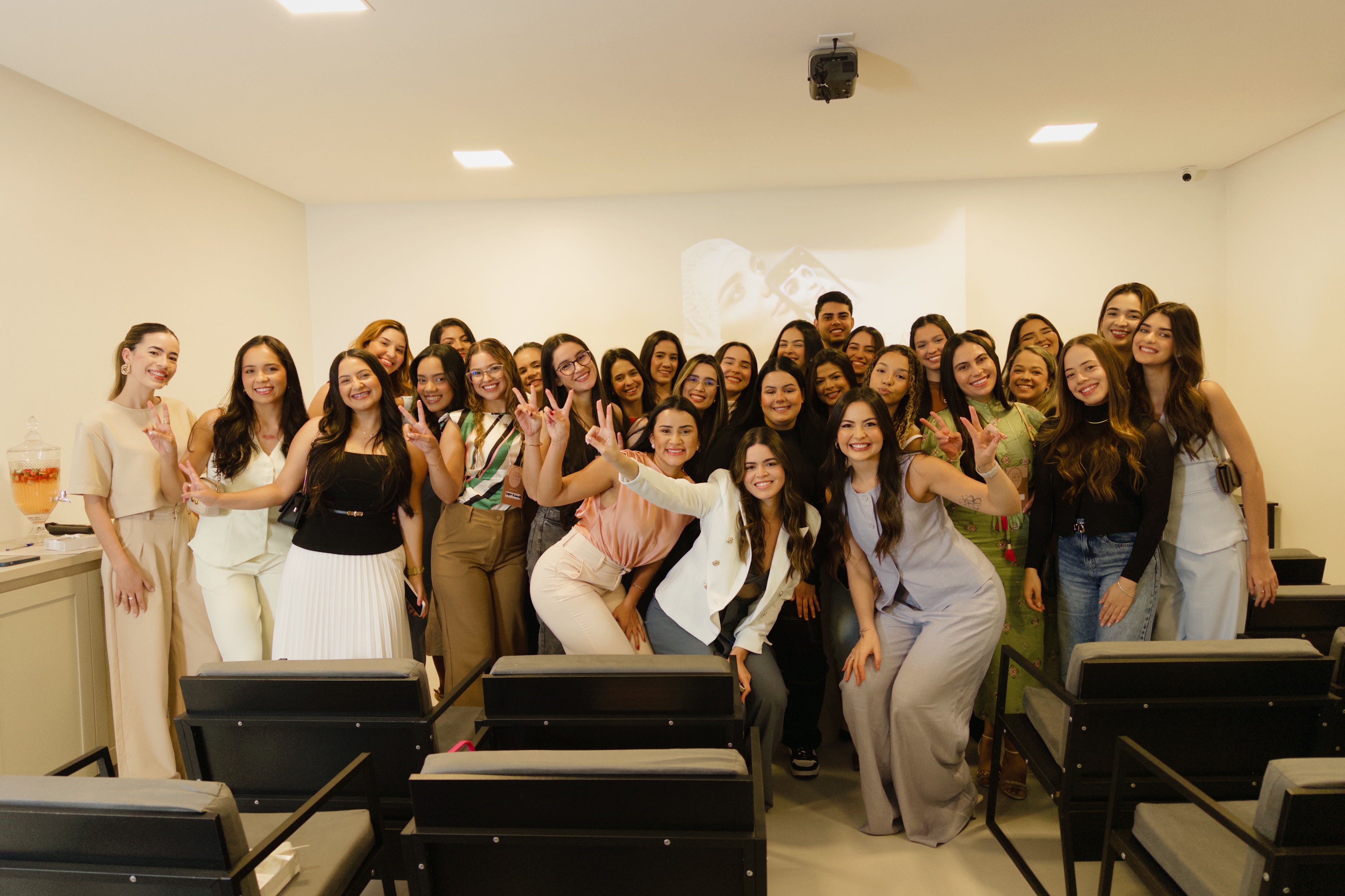 Turma em momento de troca